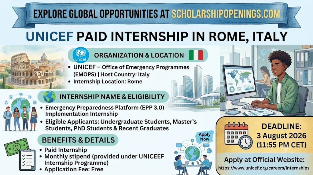 UNICEF Internship Italy 2026