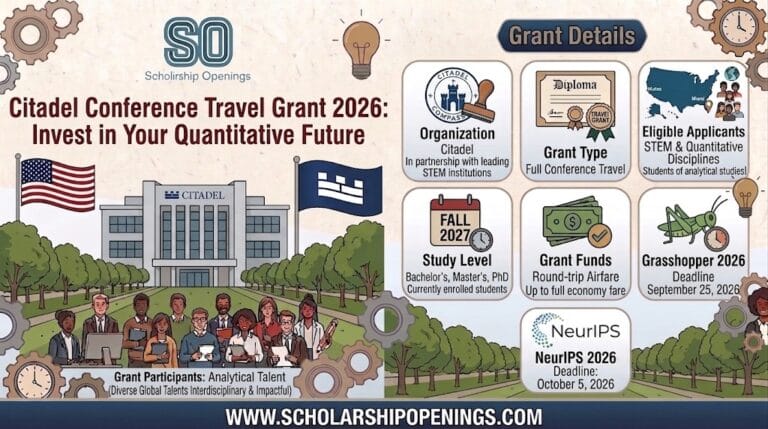 Citadel Conference Travel Grant 2026