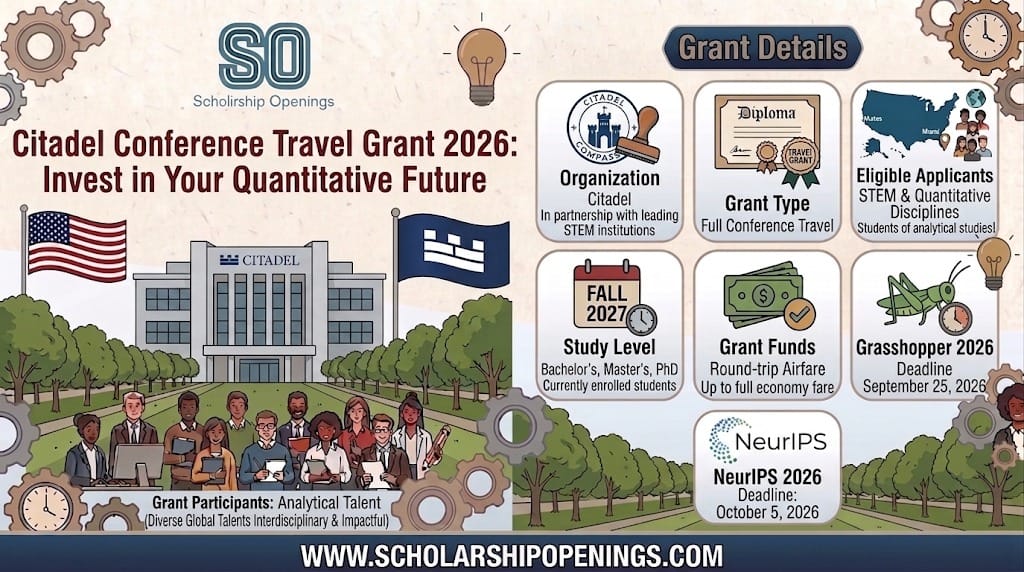 Citadel Conference Travel Grant 2026