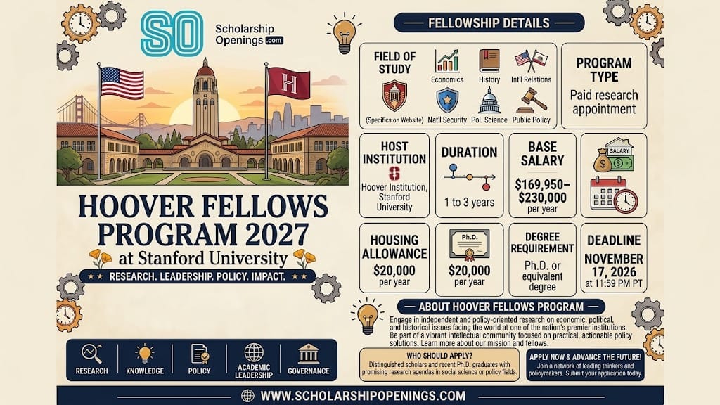 Hoover Fellows Program 2027