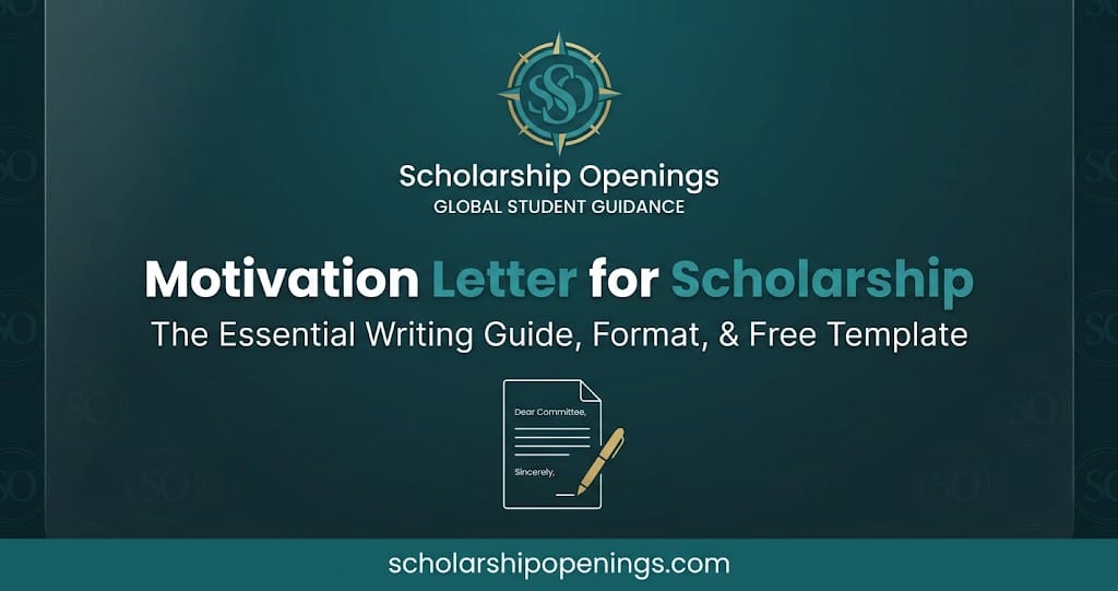 Motivation letter for scholarship
