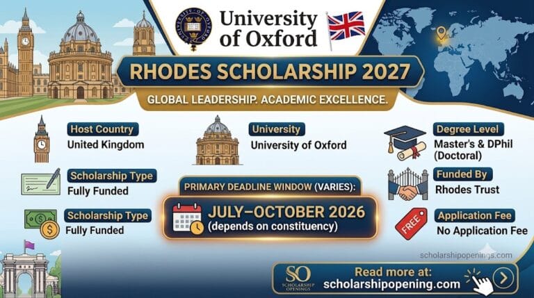 Rhodes Scholarship 2027