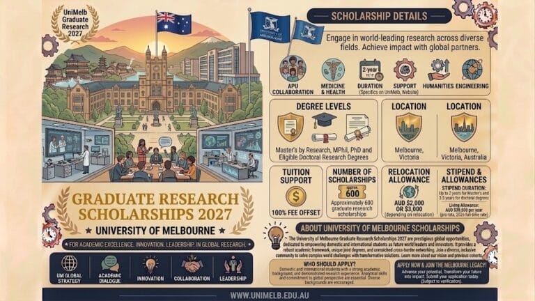 University of Melbourne Graduate Research Scholarships 2027