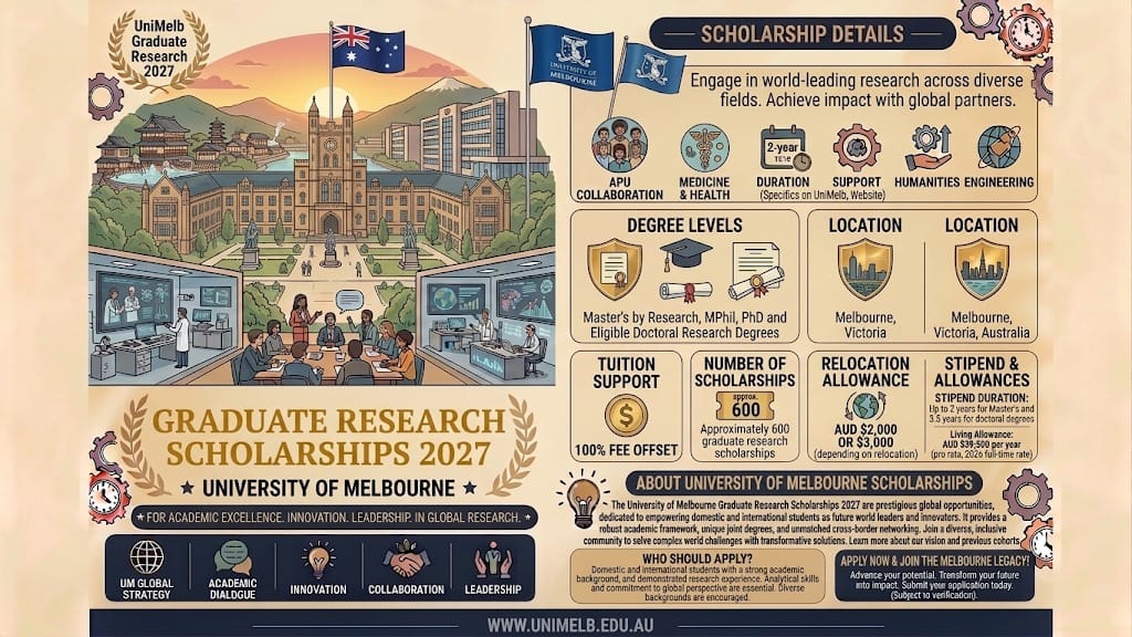 University of Melbourne Graduate Research Scholarships 2027