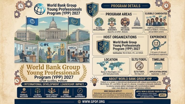 World Bank Group Young Professionals Program (YPP) 2027