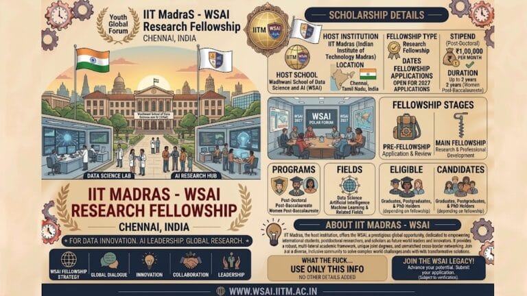 Wadhwani School of Data Science and Artificial Intelligence (WSAI) fellowships 2026